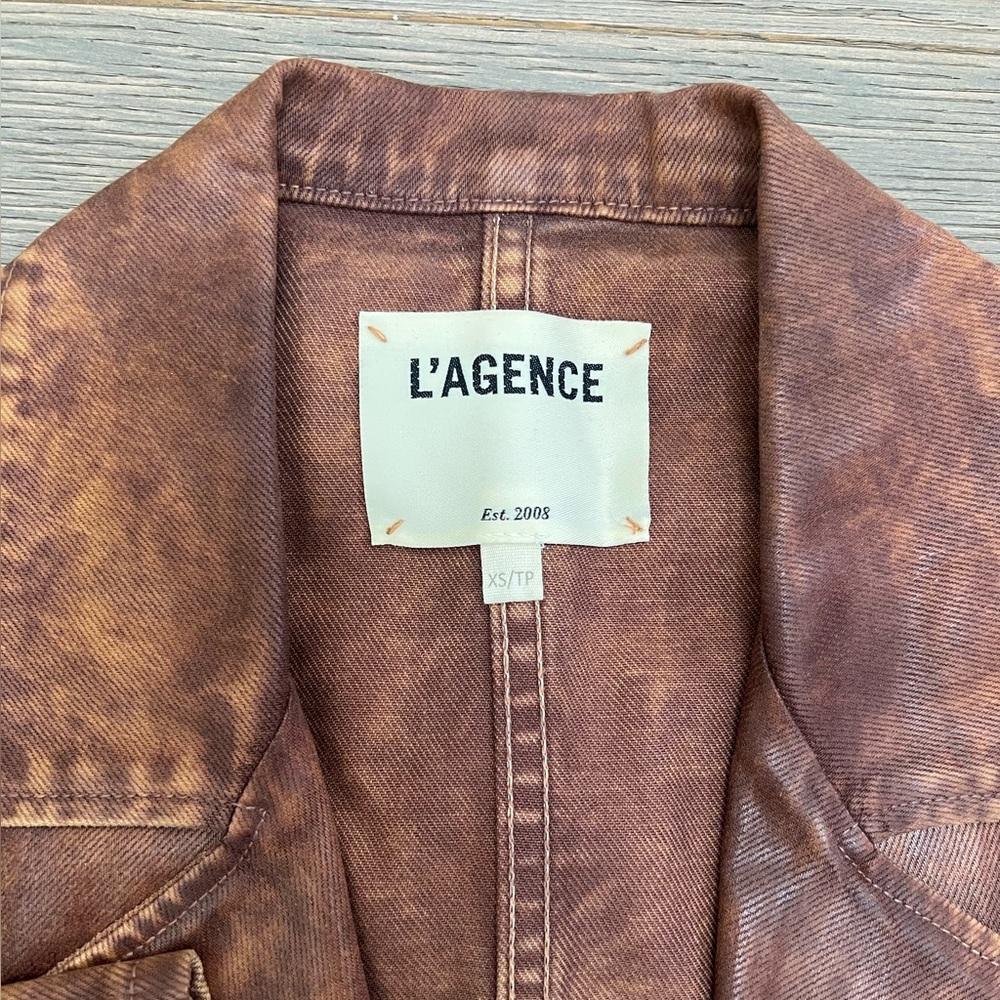 L'AGENCE Brown Women's Jacket - Picture 6 of 13